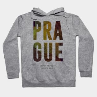 Prague city typography Hoodie